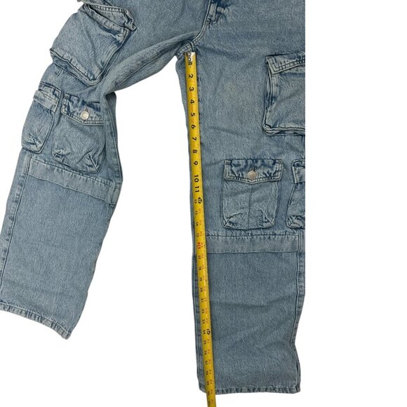 Garage Denim Women's Wide Leg Slouchy Baggy Cargo Jeans | Sz 25 Y2K Streetwear - Picture 13 of 15